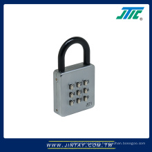 Digital combination push button padlock